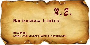 Marienescu Elmira névjegykártya